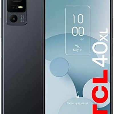 TCL 40XL 2023 Unlocked Cell Phone 6GB + 256GB, 6.75 inch 90Hz Display Mobile Phone, Smartphone Android 13, 50MP AI Camera, 5000 mAh, 4G LTE, US Version, Dark Gray