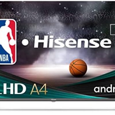 Hisense A4 Series 40-Inch Class FHD Smart Android TV with DTS Virtual X, Game & Sports Modes, Chromecast Built-in, Alexa Compatibility (40A4H, 2022 New Model) Black