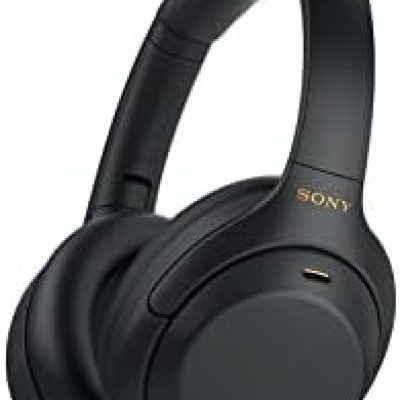 Sony WH-1000XM4 Wireless Premium Noise Canceling Overhead Headphones with Mic for Phone-Call and Alexa Voice Control, Black WH1000XM4