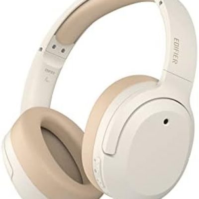 Edifier W820NB Plus Hybrid Active Noise Cancelling Headphones – LDAC Codec – Hi-Res Audio Wireless & Wired – Fast Charge – Over Ear Bluetooth V5.2 Headphones for Travel/Home/Office- Ivory