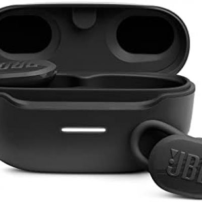 JBL Endurance Race Waterproof True Wireless Active Sport Earbuds, with Microphone, 30H Battery Life, Comfortable, dustproof, Android and Apple iOS Compatible (Black)