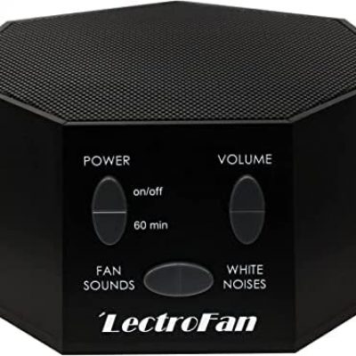 LectroFan High Fidelity White Noise Machine with 20 Unique Non-Looping Fan and White Noise Sounds and Sleep Timer