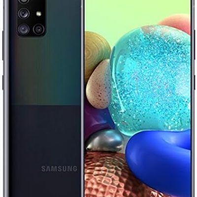 SAMSUNG Galaxy A71 5G (128GB, 6GB) 6.7″ AMOLED+, Snapdragon 765G, 4500mAh Battery, Global 5G Volte GSM AT&T Unlocked (T-Mobile, Metro, Straight Talk) A716U (Prism Cube Black)(Renewed)