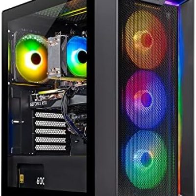 Skytech Nebula Gaming PC Desktop – Intel Core i3 12100F 3.3 GHz, NVIDIA GTX 1650, 500GB NVME SSD, 16GB DDR4 RAM 3200, 600W Gold PSU, 11AC Wi-Fi, Windows 11 Home 64-bit