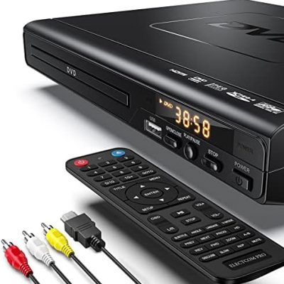 DVD Players for TV with HDMI, DVD Players That Play All Regions, Simple DVD Player for Elderly, CD Player for Home Stereo System, HDMI and RCA Cable Included