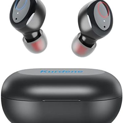 kurdene Bluetooth Wireless Earbuds, S8 Deep Bass Sound 38H Playtime IPX8 Waterproof Earphones Call Clear with Microphone in-Ear Bluetooth Headphones Comfortable for iPhone, Android