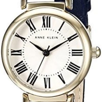 Anne Klein Women’s Leather Strap Watch