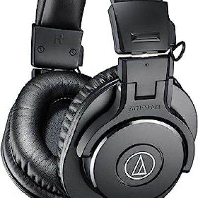 Audio-Technica ATH-M30x Professional Studio Monitor Headphones, Black