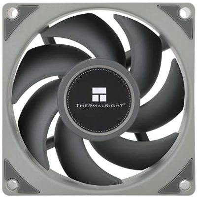 Thermalright TL-B8 CPU Fan Computer Case Fan Quiet 4pin PWM PC Fan, 80mm Silent Cooler Fan, 2200RPM Speed, CPU Cooling Fan(Gray)