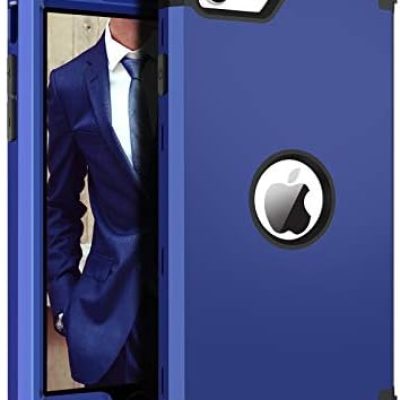 BENTOBEN iPhone SE 2022 Case, Phone Case iPhone SE 2020, Heavy Duty 3 in 1 Full Body Rugged Shockproof Hybrid Hard PC Soft Rubber Bumper Drop Protective Girl Women Boy Men iPhone SE3/2 Cover,Deep Blue