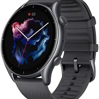 Amazfit GTR 3 Smart Watch for Men, 21-Day Battery Life, Alexa Built-in, 150 Sports Modes & GPS, 1.39”AMOLED Display, SpO2 Heart Rate Tracker, Water Resistant, Fitness Watch for Android iPhone, Black