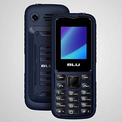 BLU Tank Mini T650 1.8″ GSM Unlocked 32MB Dual-SIM Flashlight Cellphone (Dark Blue)