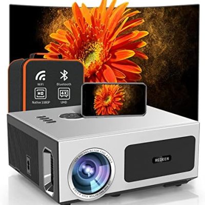 [Auto Focus] 4K Projector,1100ANSI Projector 4K Wifi and bluetooth,Native 1080P Outdoor Projector Supprot 50% Zoom.PPT.Smart Home Movie Projector Auto 6D Keystone for Phone/PC/TV Stick/PS5