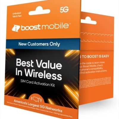 Boost Mobile Prepaid SIM Card | Unlimited Talk & Text | Choose Your Perfect Plan Activation Kit | Pay As You Go I No Contracts