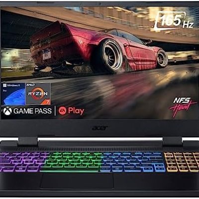 Acer Nitro 5 Gaming Laptop, 15.6″ QHD IPS FreeSyncPremium 165Hz, AMD Ryzen 7 6800H(Beat i9-11950H) Up to 4.7GHz, GeForce RTX 3070 Ti, 16GB DDR5, 512GB PCIe 4.0, 4-Zone RGB KB, WiFi 6E, RJ45, Win11 Pro