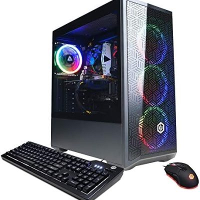 CYBERPOWERPC Gamer Xtreme VR Gaming PC, Intel Core i5-12400F 2.5GHz, GeForce RTX 3050 8GB, 16GB DDR4, 500GB NVMe SSD, WiFi & Win 11 Home (GXiVR8060A16), Black