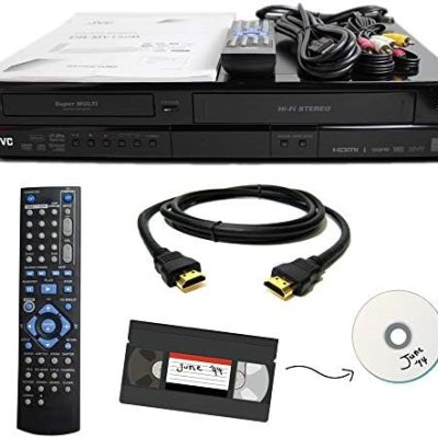 JVC VHS to DVD Recorder VCR Combo w/ Remote, HDMI