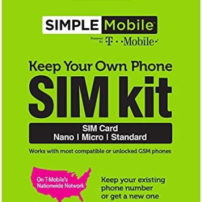 Simple Mobile Prepaid Sim Card Kit (4G LTE Network)