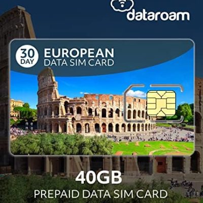 40GB Bundle – Europe Data SIM Card – 33 Countries – Dataroam – Cellhire